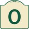 Signmission Designer Series Sign W/ Letter O, Tan & Green Heavy-Gauge Aluminum Sign, 18" x 18", TG-1818-22936 A-DES-TG-1818-22936 - alternate 1